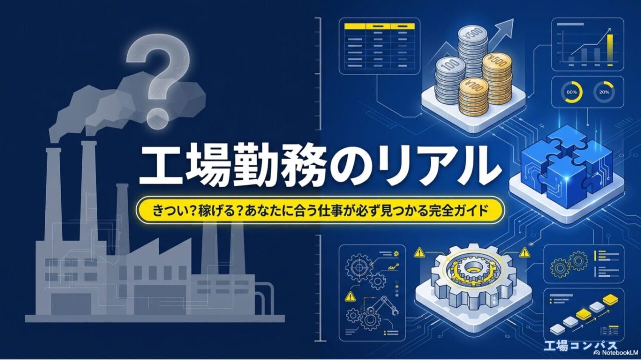 工場勤務の仕事内容はきついのか稼げるのかを解説する完全ガイドのタイトル画像