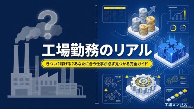 工場勤務の仕事内容はきついのか稼げるのかを解説する完全ガイドのタイトル画像