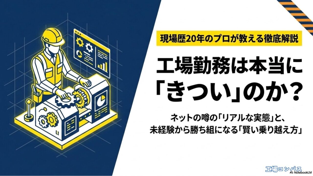 工場勤務は本当にきついのか？ネットの噂のリアルな実態と未経験から勝ち組になる乗り越え方