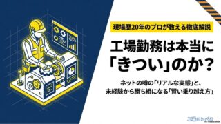 工場勤務は本当にきついのか？ネットの噂のリアルな実態と未経験から勝ち組になる乗り越え方